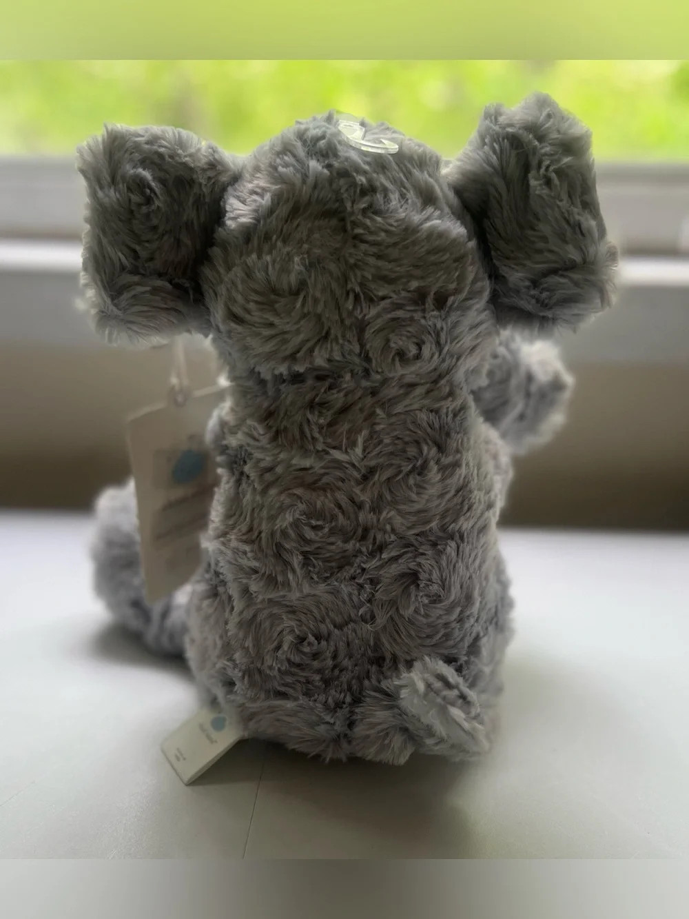 Elephant Plush Animal with Mini Plush - Gray - 2pk - Cloud Island™™